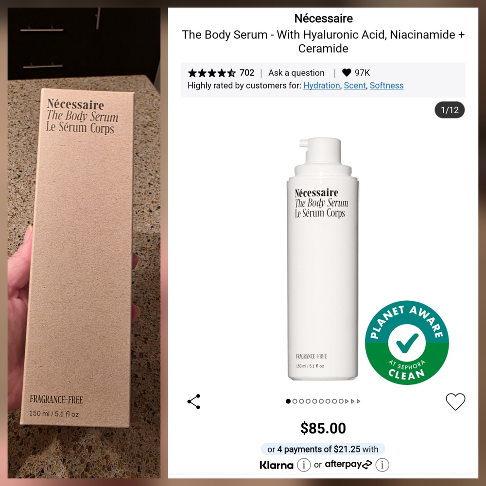 Necessaire The Body Serum - Fragrance-Free